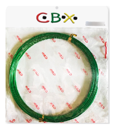 Alambre De Aluminio Cbx 1mm X 5 Mts Verde Oscuro 0