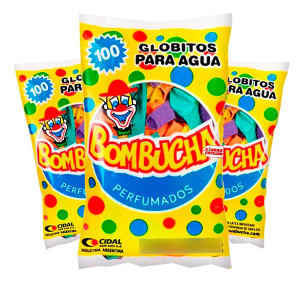 Bombuchas Globo Agua Bolsa X100 Carnaval - Ciudad Cotillón 0