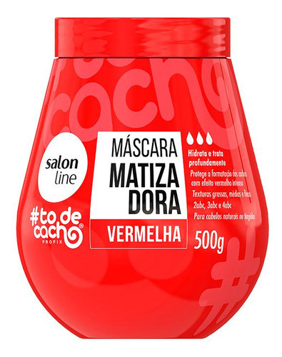 Máscara Capilar  500g Vermelha Salon Line 0