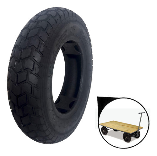 Pneu Aro 8 Carrinho 3.50-8 S/c 6 Lonas Scooter Eletrica 0