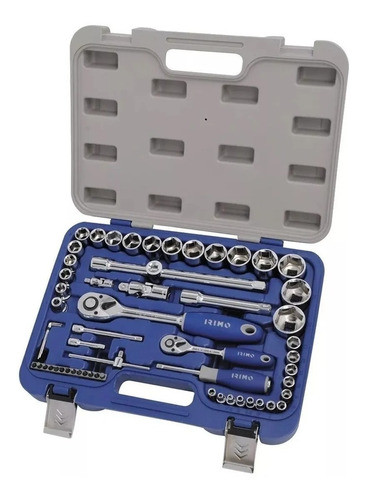 Set Bocallave Y Acc Enc 1/2  Y 1/4  58 Piezas 129-58-4 Irimo 0