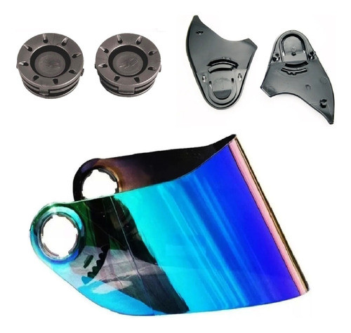 Viseira Camaleao Mixs / Fokker / Mx5 Chassi E Botoes 0