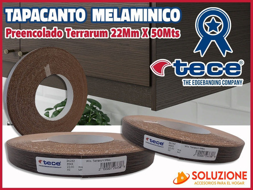 Filo Melaminico Preencolado Terrarum 22mm X 50metros Tece 1