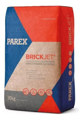 Parex Brickjet 30kg Mortero Asiento Muros - Ppto Por Mayor 0