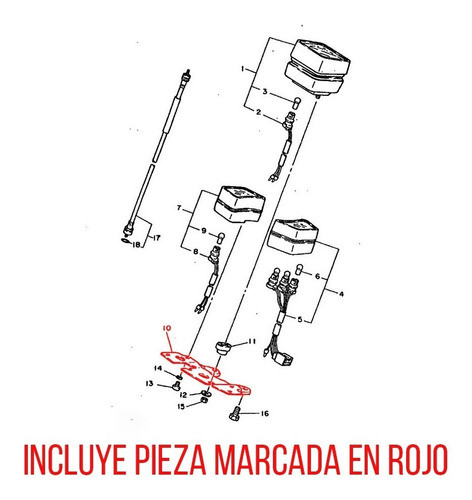 Soporte Tablero Velocimetro Metal Yamaha Rx 100 Original 1