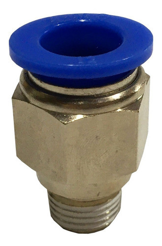 Union Acople Recto 12mm X 1/4 Para Aire Comprimido Neumática 0
