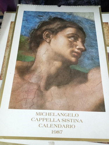 Miguel Ángel Michelangelo Cappella Sistina Calendario 1987 0