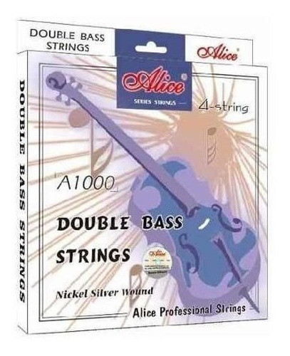 Encordado Para Contrabajo De Niquel Marca Alice 0