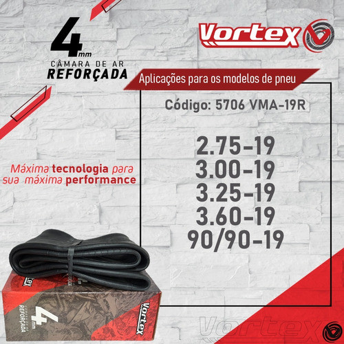 Camara Ar 4mm Reforçada Dianteira Aro 19 Vortex Big Trail 1