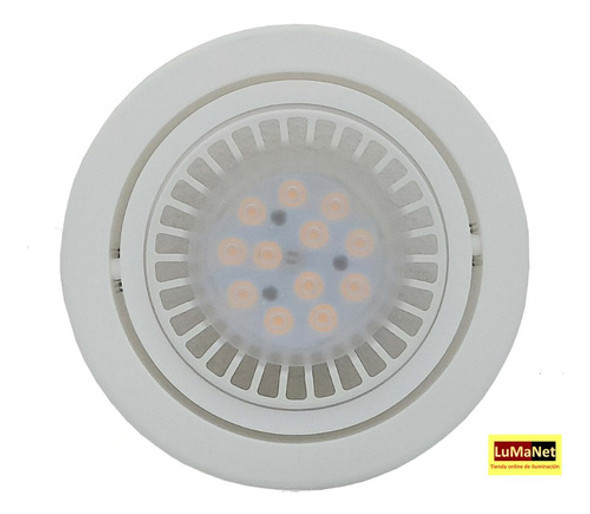 Spot Embutir Pvc Redondo Blanco Con Ar111 12w Cálida 1 Spot Embutir Pvc Redondo Blanco Con Ar111 12w Cálida 1