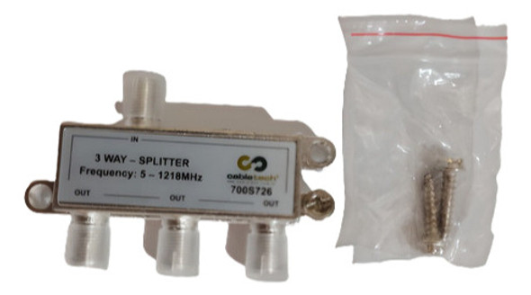 Splitter Derivador Digital De Señal 3 Salidas Cabletech 0