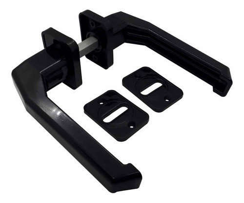 Manija Picaporte Plástico Negra Cuadrada Selfix 102 0