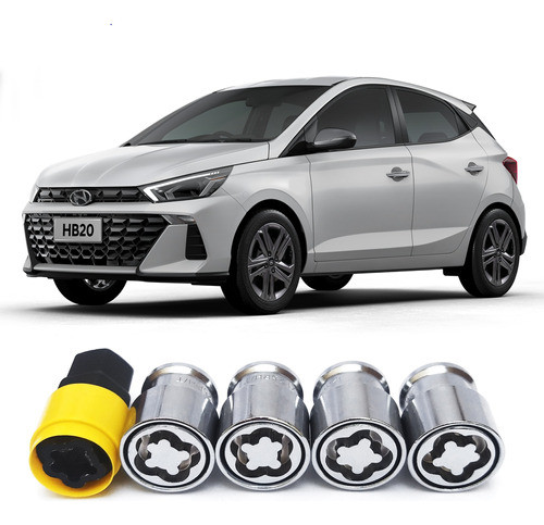 Trava Porca Parafuso Antifurto De Roda Nova Hb20 2023 0