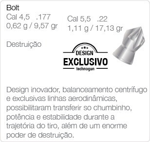 Chumbinho 4.5 Carabina De Pressão Bolt Destruição 1000 Unds 1