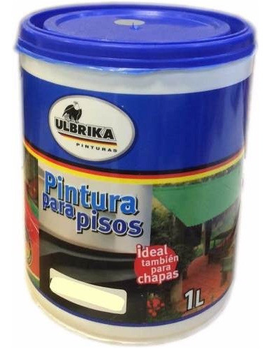 Pintura Para Pisos Ulbrika 1lt Tambien Ideal Para Chapas 0