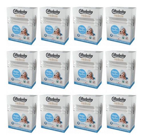 Kit C/12 Cottonbaby Hastes De Segurança C/50 0