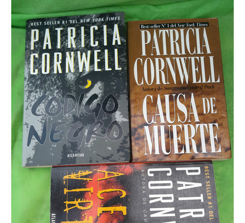 Lote 3 Libros Patricia Cornwell 0