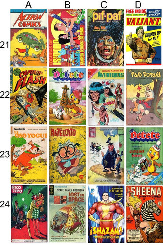 Tapas Comics Vintage Pack 10 Para Imprimir. 1