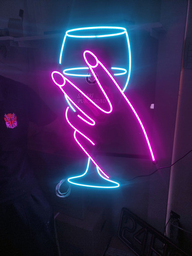 Cartel Copa En Neón Led / Deco  / Figuras / Hogar 1