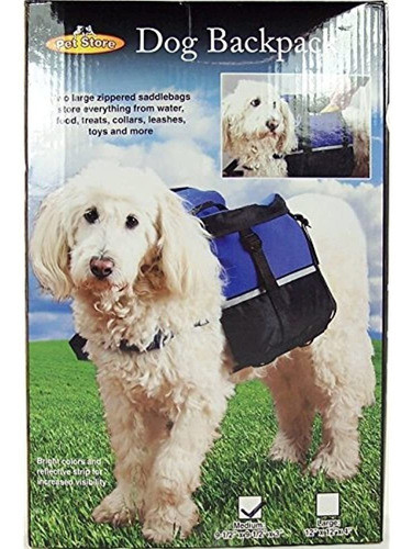 Perro Mochila Medio Azul 0