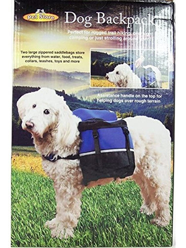 Perro Mochila Medio Azul 1