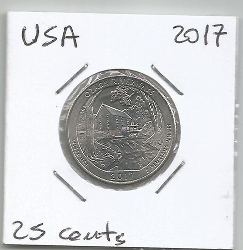 Musa66 Estados Unidos 25 Cents 2017 Ozark Riverways S/c 0