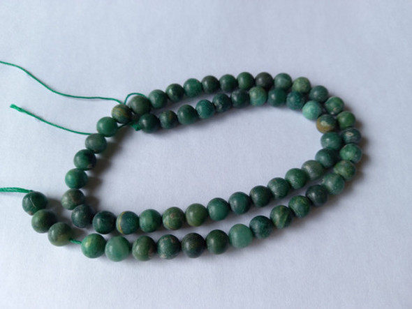 Tira De Piedra Natural Jade África Opaco 6mm 1