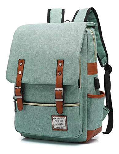 Ugrace - Mochila Vintage Para Portátil Con Puerto De Carga U 0