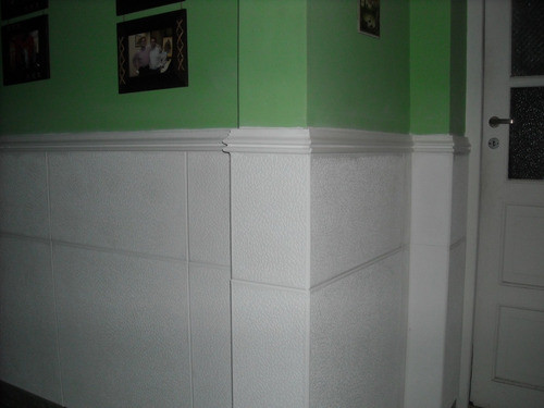 Placa De Yeso Antihumedad 60x60cm.modelo Cuero 0