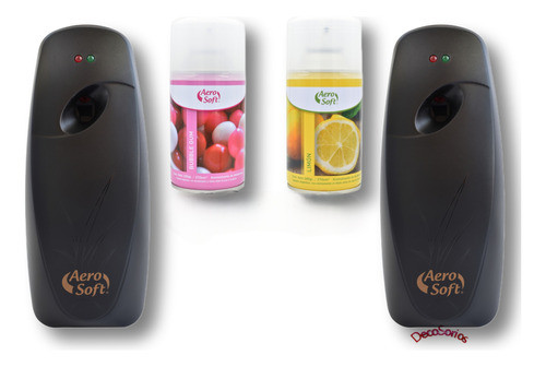 Aromatizante Automatico Ambientes Negro X2 + 6 Fragancias 0
