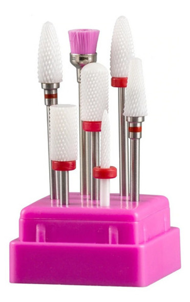 Kit Fresa Cerámica Manicura Pedicura Torno Uñas Gel Acrilico 0