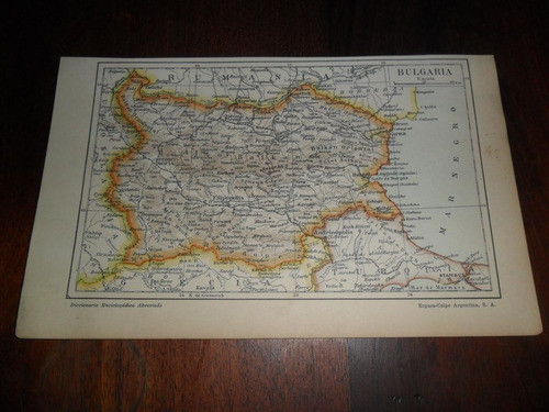 Antigua Mapa Plano Bulgaria Balkan Oriental Sofia Sumen 0