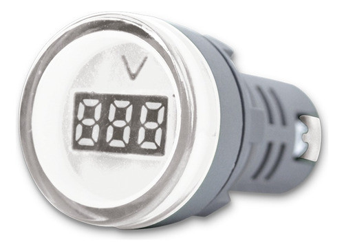Mini Voltimetro Digital 22mm Blanco Tbcin Ad22ds-wv 0