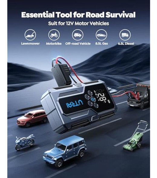 Utrai - Arrancador Portátil Para Automóvil Con 1