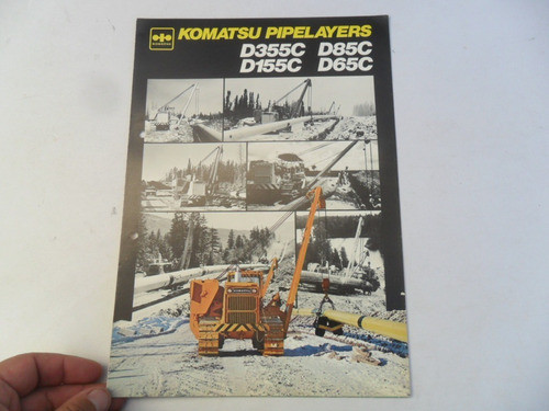 Folleto Komatsu D355c Tractor Bulldozer Catalogo Grua 0