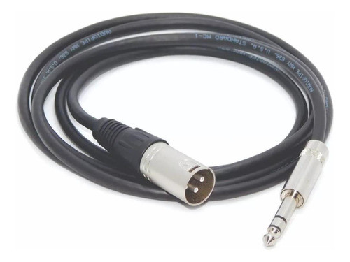 Cable Canon Xlr Macho A Plug Trs Balanceado 2 Mts Pro 0