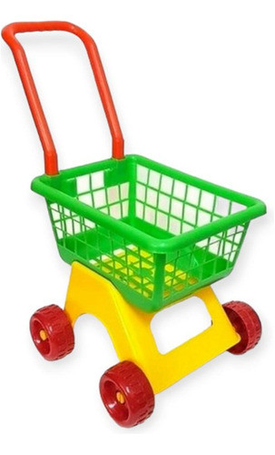 Juguete Carrito De Supermercado 45cm De Alto Plastico Duro 0