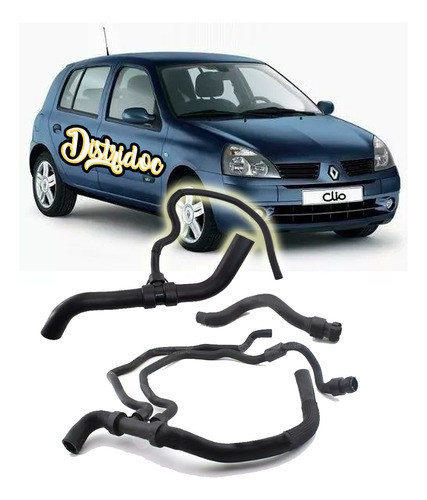 Kit 3 Mangueras Radiador Kangoo Clio 2 1.2 16v D4f C/aire 0