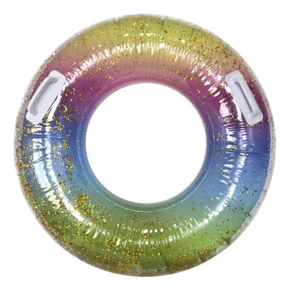 Salvavidas Inflable Arcoíris- 1 U 90 Cm- Universo Mágico- 0