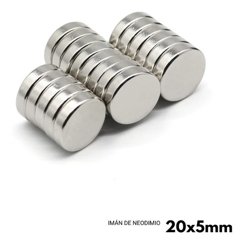 Imán De Neodimio 20mm X 5 Mm (3 Unidades) 1