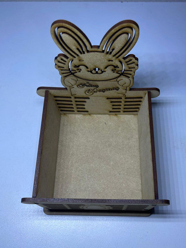 Canasta Para Huevo Pascuas Mdf Fibro Facil, Pack X10u 1