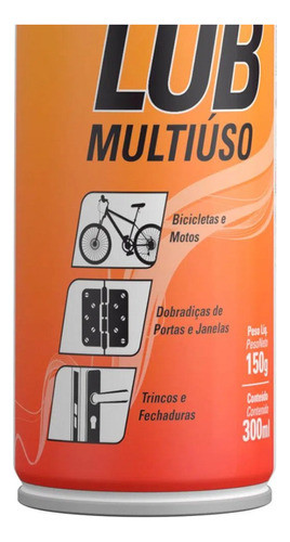 Óleo Desengripante Teklub Multiuso Spray 300ml Tekbond 1
