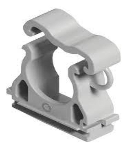 Abrazadera - Tubo Rígido Y Corrugado Pvc 25mm Genrod  10 U 0