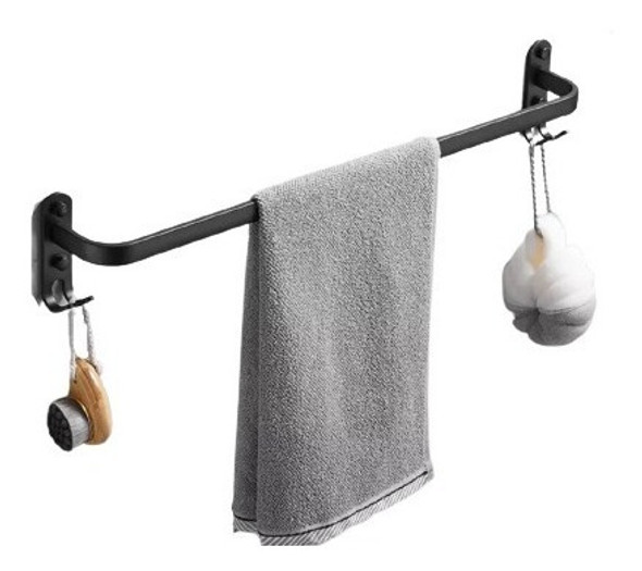 Toallero Fijo Baño Ducha Organizador Aluminio Colgante 0