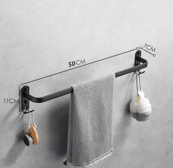 Toallero Fijo Baño Ducha Organizador Aluminio Colgante 1