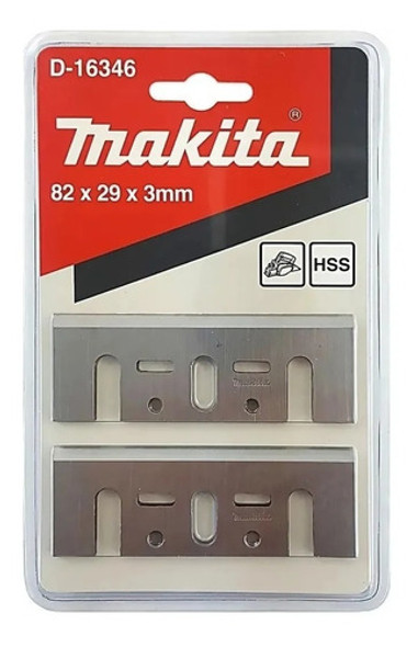 Faca Plaina 82mm Com 2 Laminas Em Hss D-16346 Makita 0
