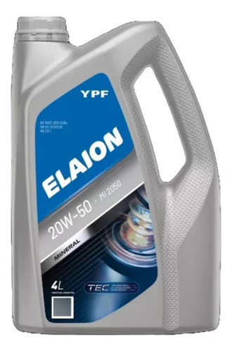 Aceite Ypf Mineral Super 20w50 Api Sf/ Cf X 4 Litros 100% Yp 0