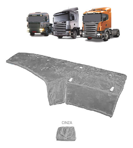 Pelucia Capa Painel Sc 124 S.4 S.5 Após 98 Highline - Cinza 0