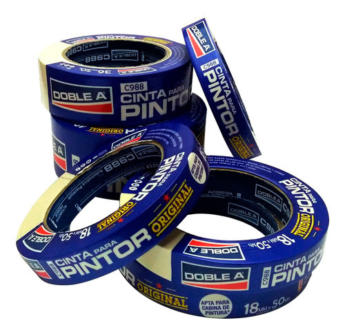 Cinta Doble A Blanca X 36mm Pintor X50 Mts 0