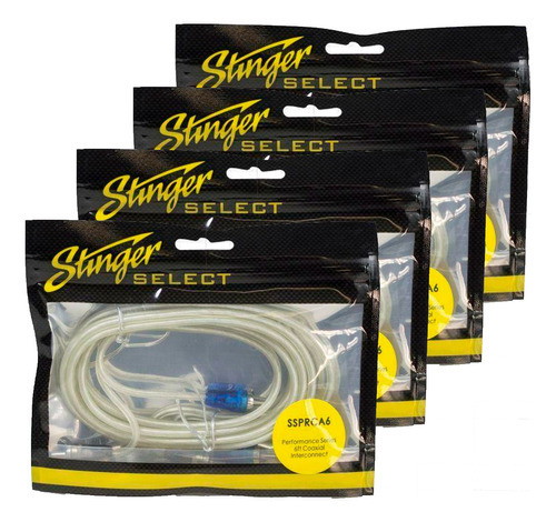 Cable Rca Combo X 4 Stinger Ssprca6 1.8 M 2 Canales 0